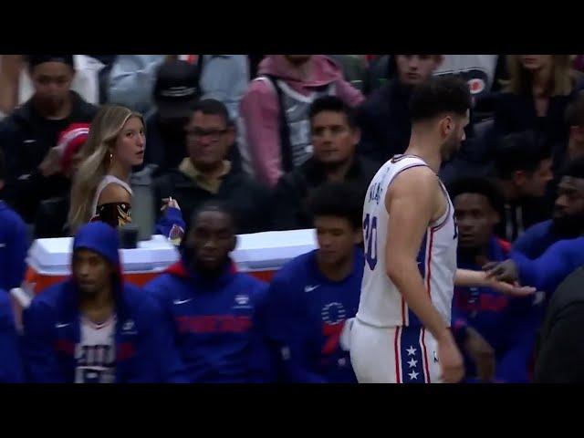 An unknown girl flirted with Georges Niang and he was clearly fascinated by her