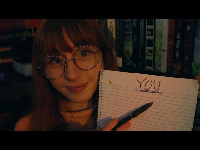 SCHOOL COUNSELOR asks you PERSONAL QUESTIONS! (asmr)(paper and pen)