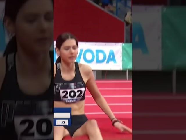 Angelina Topic, 16 years old, 193cm attempt #highjump #trackandfield #shorts #sport