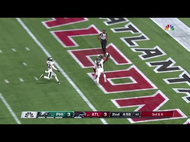 Matt Ryan connects with Calvin Ridley on 37 yard touchdown pass Eagles vs Falcons