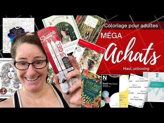 [ MÉGA Haul ] Achats ️ Unboxing️ Coloriage pour adultes ️