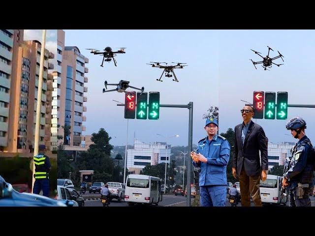 BYAKAZE Dore uko polisi yakajije umutekano wo mu muhanda 2025 drones mu mihanda ya kigali rwanda