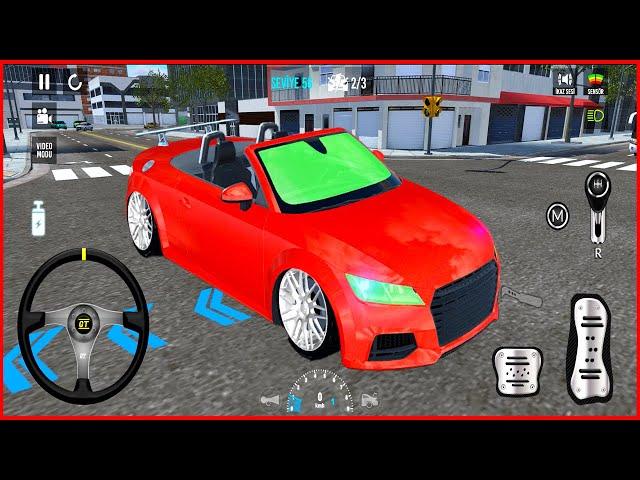 AUDİ Direksiyonlu araba park etme oyunu 3D (YENİ) #35 Car Parking 3D Online | Android Gameplay 4K