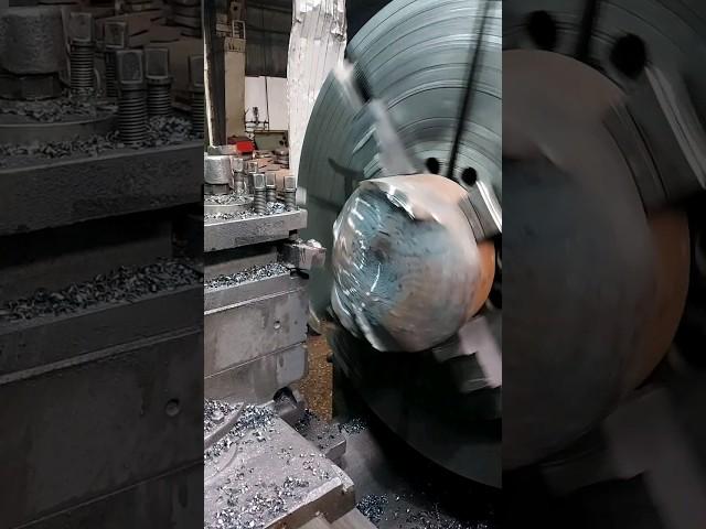 Торцовка кривой заготовки на удар🫣/ДИП-500 в работе /Токарная обработка на станке 1М65!!!