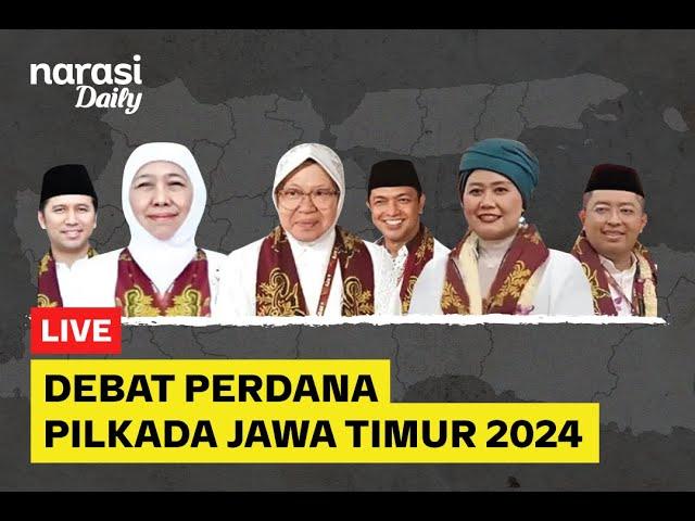 [LIVE] Debat Perdana Pilkada Jawa Timur 2024 | Narasi Daily