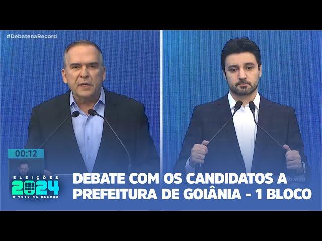 DEBATE COM OS CANDIDATOS A PREFEITURA DE GOIÂNIA - 1 BLOCO