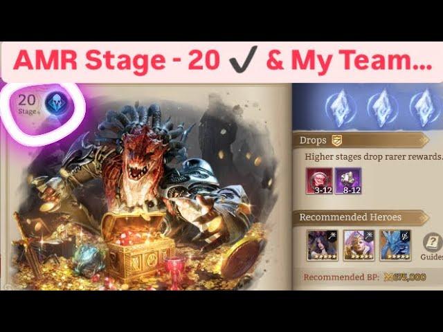 #watcherofrealms : Artifact Material RAiD - Stage 20 ️ & My Team️