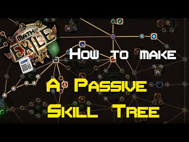 Path of Exile - How to make a passive trees for all builds! - Math of Exile