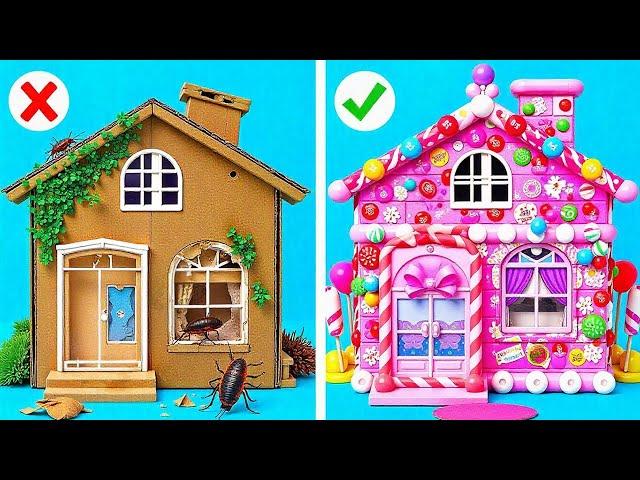 Poor vs Rich House! How to Build a Secret Room