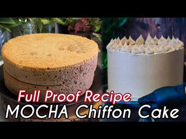 Mocha Chiffon Cake na Hindi nagShrink Tips and Techniques || Mocha Chiffon Cake Recipe