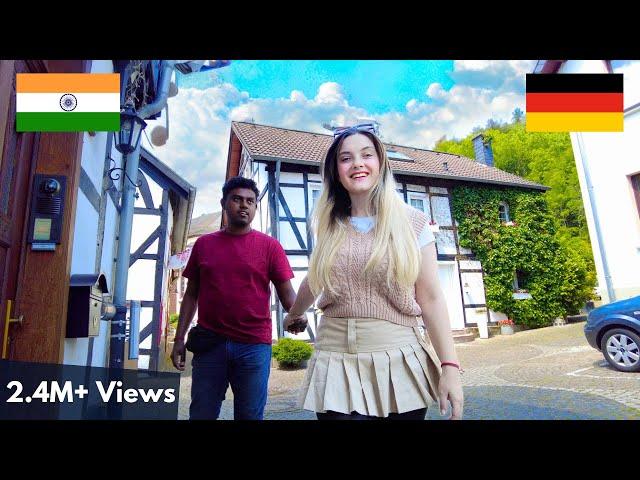 My Indian Husband visits my German Village ️ Village Tour Germany | Heimbach