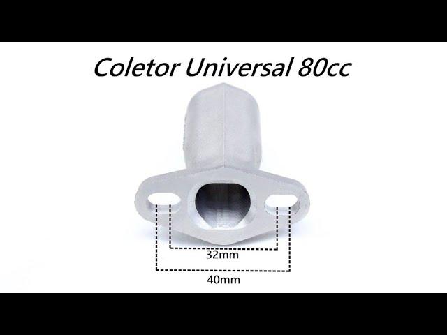 Coletor de admissão Universal 32mm/ 40mm para Bicicleta Motorizada 80cc