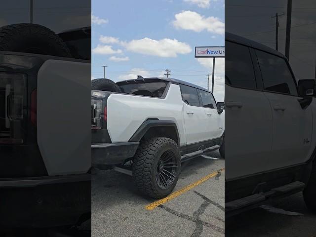 Stanced Hummer EV