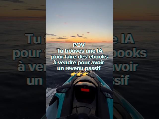 revenus passifs grâce à cette IA qui des ebooks de A à Z ! #revenupassif