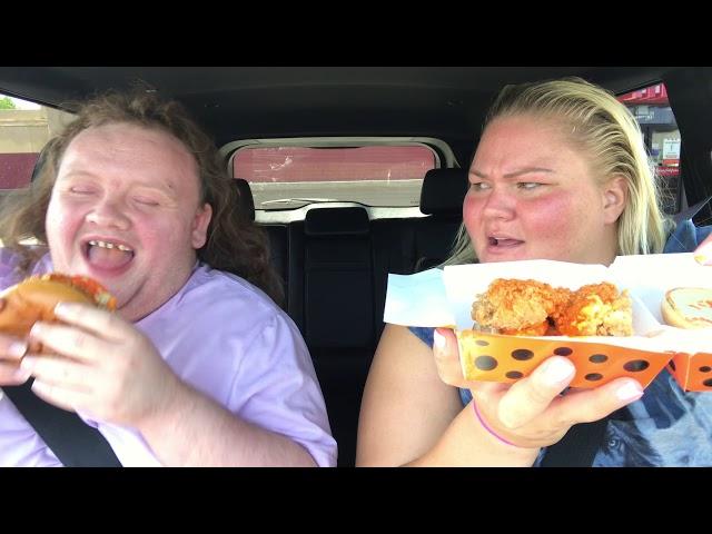 Two rednecks trying KFC's CHEETOS CHICKEN SANDWICH (food review)