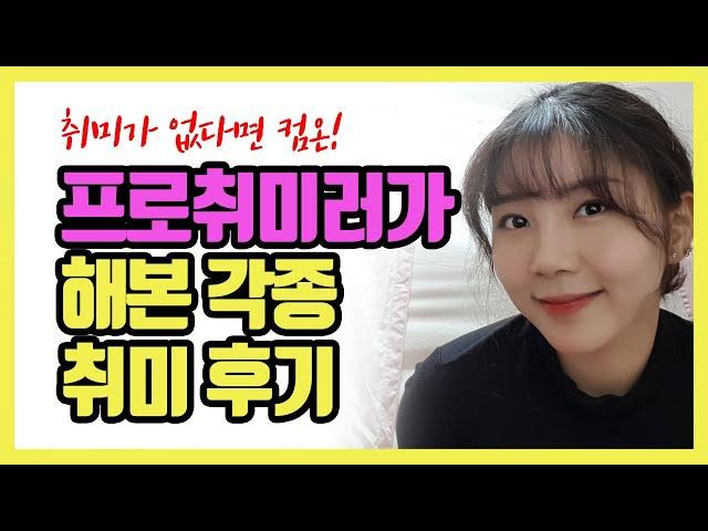 프로취미러가 해본 각종 취미 후기들