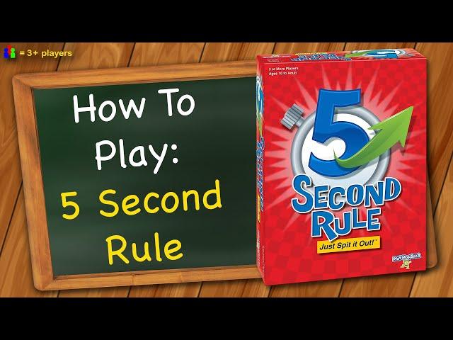 How to play 5 Second Rule