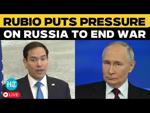 Marco Rubio LIVE | US Secretary of State’s Bold Statement on Ukraine Ceasefire Deal | Russia | Trump