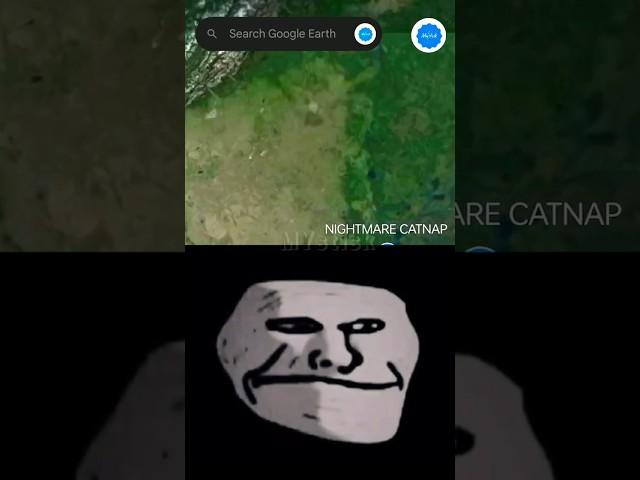 I Found NIGHTMARE CATNAP ‍️ on google earth and google maps! #mystisk #googleearth #catnap