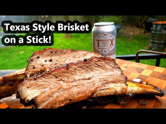 How to Make Beef Ribs on a Pellet Cooker| Smoked Brisket on a Stick