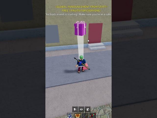 FREE FRUIT EVENT in Blox Fruits Update 24 #bloxfruits #roblox