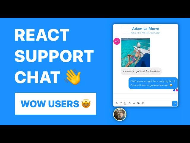 React Support Chat - Impress Users with Custom & Powerful Chat in 1 Hour (2021)