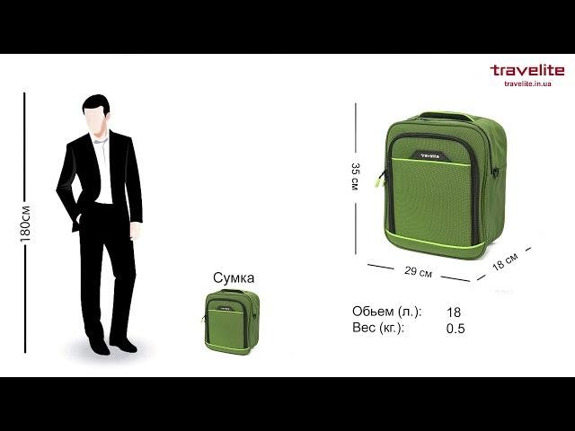 Обзор чемоданов и дорожных сумок Travelite Derby Green