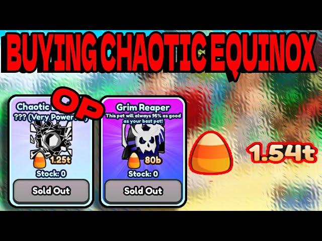 I BOUGHT THE GRIM REAPER & THE SECRET CHAOTIC EQUINOX IN Roblox Pet World