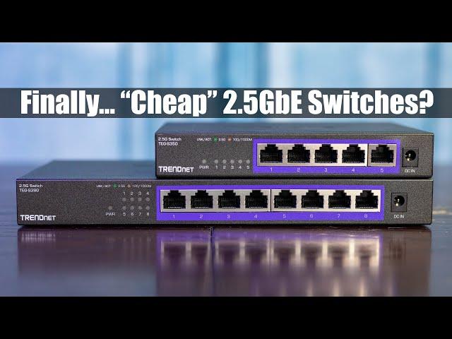 Finally "Cheap" 2.5GbE Unmanaged Switches From TRENDnet