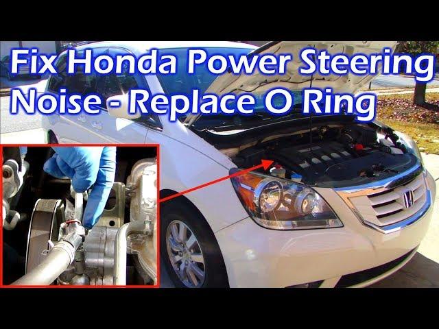 How To Fix Honda Power Steering Noise - Replace Steering Pump O Ring