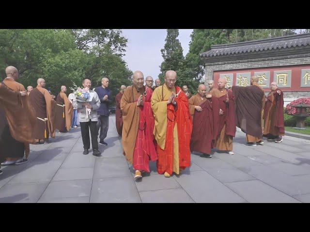 埔里正覺精舍果清長老到訪廬山東林寺