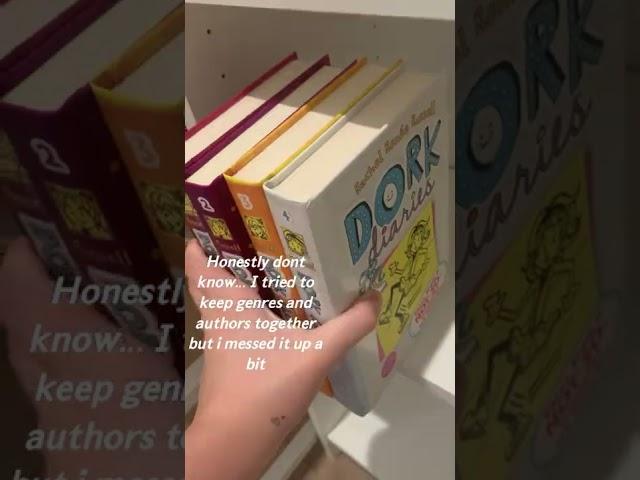 organizing my bookshelf シ #shorts | SoHer