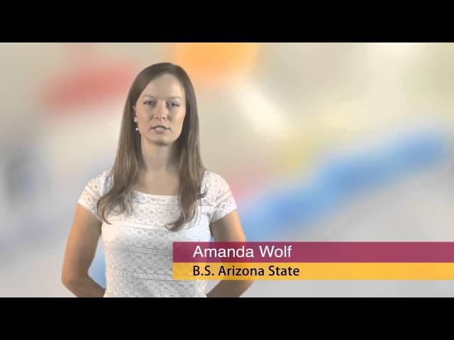 ASU Medicinal Biochemistry Student Amanda Wolf , Dean's Medalist