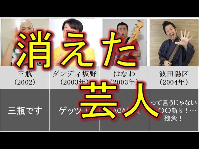 いつ消えた？【テレビから消えた一発屋芸人まとめ】