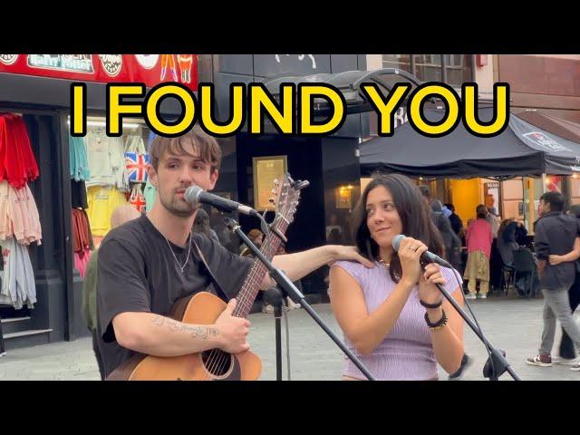 This couple MET singing on the STREETS | Leire & Atticus Blue - I Found You