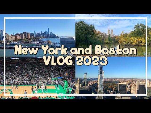 New York & Boston VLOG 2023 | Times Square, Celtics, Rockafeller,