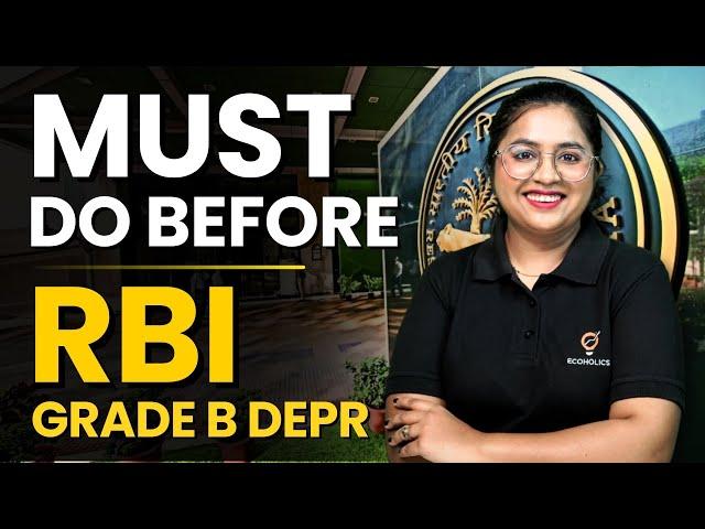 Do This Before You Start Your Preparation For RBI Grade B DEPR | Asawari Savarikar | Ecoholics