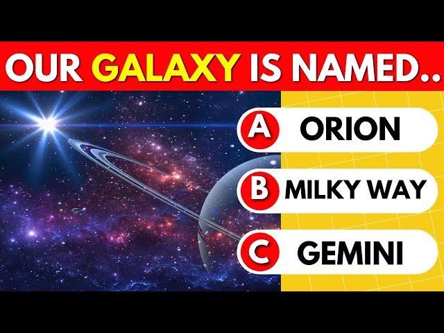 General Knowledge Quiz Space and Universe Edition!