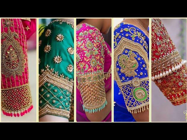 Latest AARI Work Blouse Designs | Bridal Blouse Sleeves Designs | Pattu Saree Blouse Collections