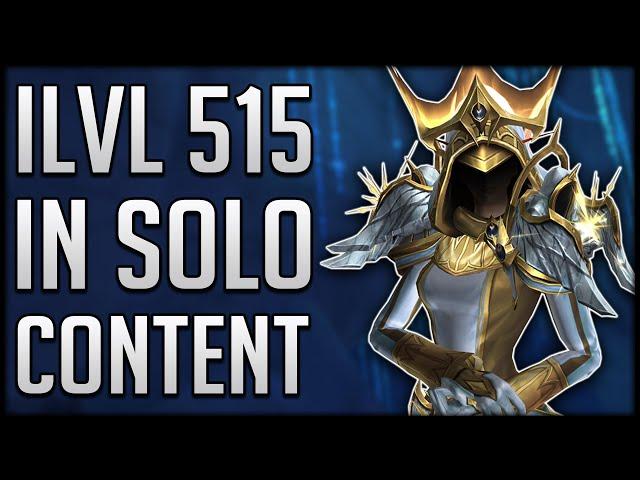 How To Gear Up ILVL 515 ALL BY YOURSELF - No Difficult Content Needed!