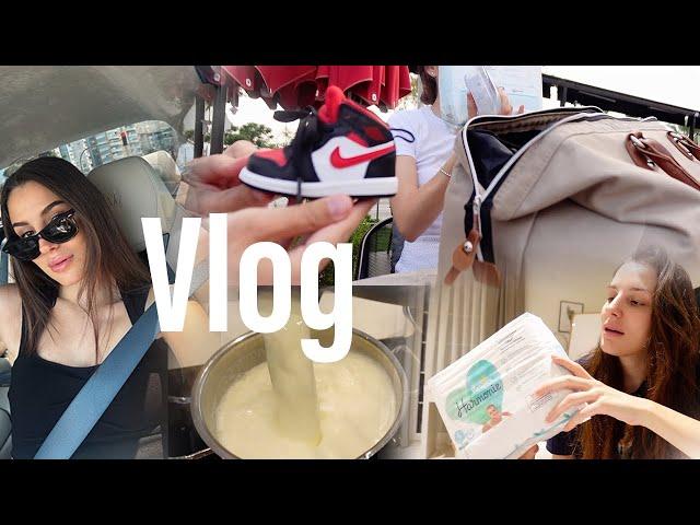 18.HAFTA VLOG   BOL KAYMAK ÇIKAN EV YOĞURDU ️ ⎜Ezgi 'lerden oğlumuzun ilk hediyeleri 