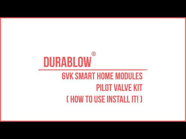 Durablow 6VK Smart Home modules WiFi (Thermostat, Timer, Schedule) installation Video