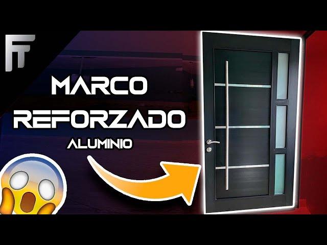 Puerta de aluminio serie 50 como reforzar marcos de linea pesada e instala el sello de hermeticidad