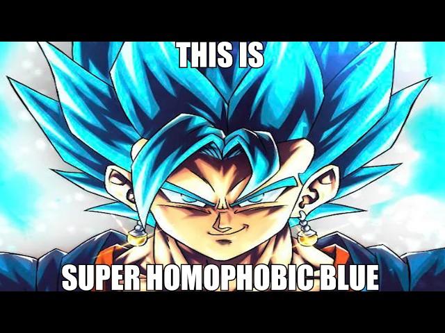 Vegito becomes Super Homophobic Blue