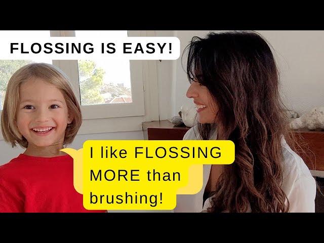 Quick and Easy Flossing Technique- A 6 year old describes his positive thoughts about flossing.