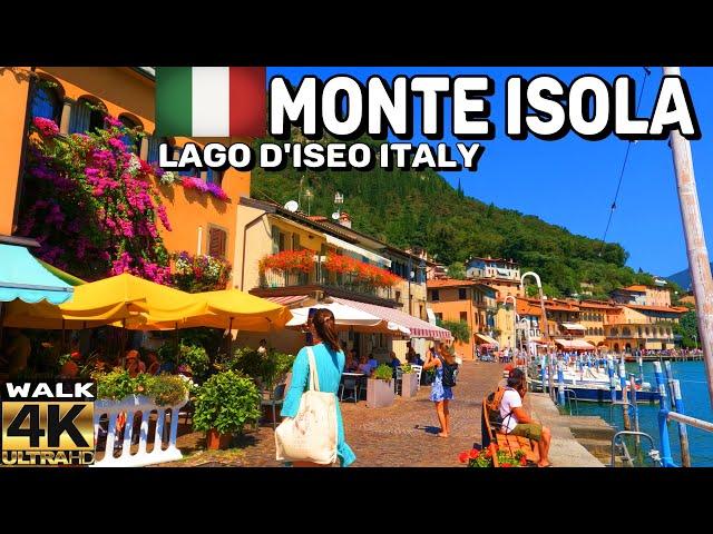 WALKING TOUR OF MONTE ISOLA , THE PEARL OF LAKE ISEO ITALY | 4K 60FPS