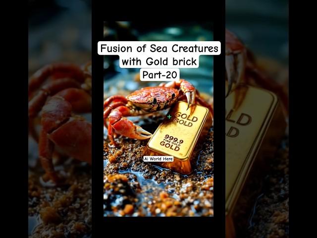 Fusion of Sea Creatures with Expensive Things | Fusion | Hybrid |#aifusion #fusion #hybrid #shorts