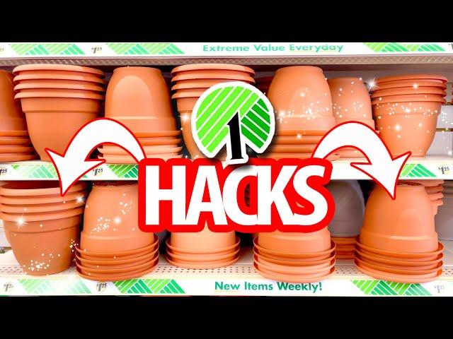 45 *BEST* Outdoor Patio HACKS using $1 Dollar Tree PLANTERS!