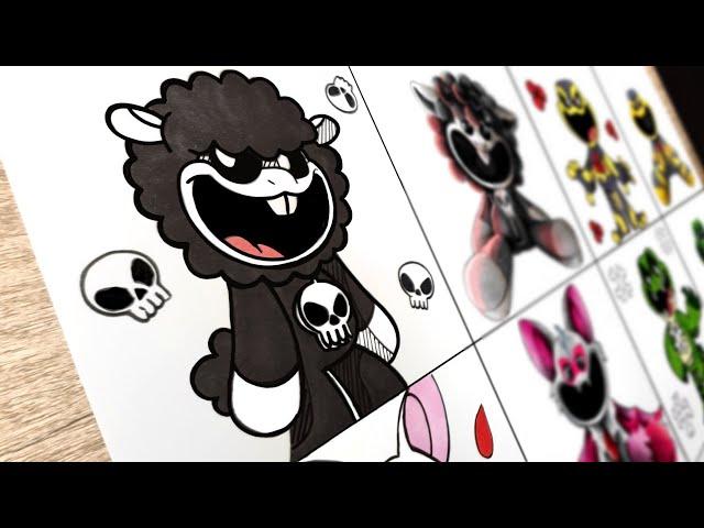 Drawing Nightmare Critters ( Poppy Playtime Chapter 4 ) New Smiling Critters