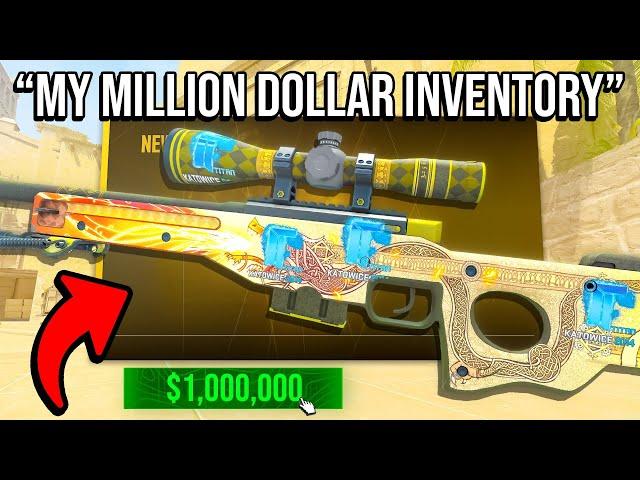 "this is my $1,000,000 CS2 inventory"